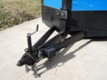 8.5x18 Blue V-Nose Slant Top Enclosed Trailer with Blackout Package - Image 10