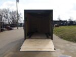 8.5x18 Blue V-Nose Slant Top Enclosed Trailer with Blackout Package - Image 17