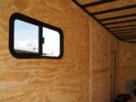 8.5x18 Blue V-Nose Slant Top Enclosed Trailer with Blackout Package - Image 19