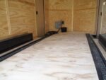 8.5x18 Blue V-Nose Slant Top Enclosed Trailer with Blackout Package - Image 23