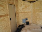 8.5x18 Blue V-Nose Slant Top Enclosed Trailer with Blackout Package - Image 26