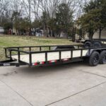 7x20 Tube Top Dovetail Utility Trailer (2) 3500lb Axles