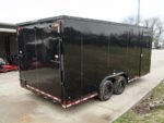8.5x18 Black V-Nose Enclosed Trailer with Extended Tongue and Blackout Package (2) 3,500lb Axles - Image 5