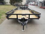 7x20 Dovetail Utility Trailer with Side Baskets (2) 3,500lb Axles - Image 3