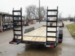 7x22 IBEAM Equipment Trailer (2) 7K Axles Stand-Up Ramps 14K GVWR - Image 6