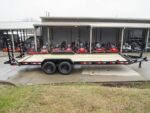 7x22 IBEAM Equipment Trailer (2) 7K Axles Stand-Up Ramps 14K GVWR - Image 7
