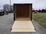 7x12 Enclosed Trailer Charcoal V-Nose Blackout Package 3,500lb Axle Storage - Image 12