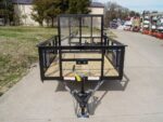 5x8 Straight Deck Utility Trailer with 2ft Side Rails 3500lb Axle - Image 2