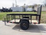 5x8 Straight Deck Utility Trailer with 2ft Side Rails 3500lb Axle - Image 3