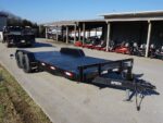 7x18 Steel Floor Car Hauler (2) 3500lb Axle w/ Brake and Ramps