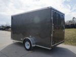 7x12 Enclosed Charcoal Trailer with Silver ATP 3500lb Axle Storage - Image 6