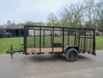 6.4x12 Dovetail Utility Trailer with 4ft Mesh Sides 3,500lb Axle - Image 3