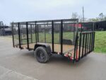 6.4x12 Dovetail Utility Trailer with 4ft Mesh Sides 3,500lb Axle - Image 4