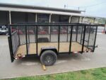 6.4x12 Dovetail Utility Trailer with 4ft Mesh Sides 3,500lb Axle - Image 6