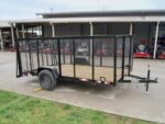 6.4x12 Dovetail Utility Trailer with 4ft Mesh Sides 3,500lb Axle - Image 7