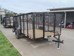6.4x12 Dovetail Utility Trailer with 4ft Mesh Sides 3,500lb Axle - Image 8