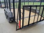 6.4x12 Dovetail Utility Trailer with 4ft Mesh Sides (2) 3,500lb Axles - Image 15