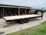 8.5x25 IBeam Gooseneck Straight Deckover Trailer (2) 7K Axles Slide Ramps 14K GVWR - Image 6