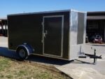 Enclosed Trailer 6' X 12' Charcoal- V-Nose 3,500 lb. Axle Storage - Image 6