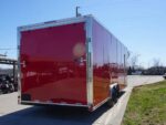 8.5x24 Red Enclosed Trailer (2) 5200lb Axles 7.5 Interior Height Storage - Image 8