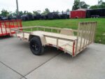 6.4x12 Powder Coated Dovetail Utility Trailer With Gate 3500lb Axle - Image 18