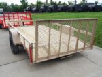 6.4x12 Powder Coated Dovetail Utility Trailer With Gate 3500lb Axle - Image 19