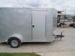 7x12 Silver Frost V-Nose Enclosed Trailer 3,500lb Axles - Image 6