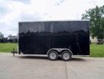 7x16 Black V-Nose Enclosed Storage Trailer (2) 3,500lb Axles - Image 4