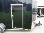 7x16 Black V-Nose Enclosed Storage Trailer (2) 3,500lb Axles - Image 14