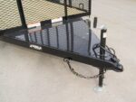 6.4x14 Powder Coated Straight Deck Utility Trailer 6ft Mesh Side Slide Up Gate - Image 10