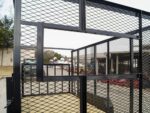 6.4x14 Powder Coated Straight Deck Utility Trailer 6ft Mesh Side Slide Up Gate - Image 11