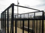 6.4x14 Powder Coated Straight Deck Utility Trailer 6ft Mesh Side Slide Up Gate - Image 16
