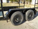 6.4x12 Straight Deck Utility Trailer 4.5ft Ladder Racks (2) 3,500lb Axles - Image 10