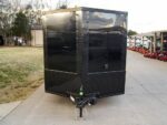 7x14 Black V-Nose Enclosed Trailer Blkout Pkg (2) 3,500lb Axles Elec Pkg - Image 2