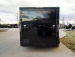 7x14 Black V-Nose Enclosed Trailer Blkout Pkg (2) 3,500lb Axles Elec Pkg - Image 4