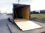 8.5x28 V-Nose Enclosed Trailer Black Out Package (2) 5,200lb Axles - Image 16