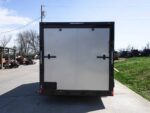 7x12 Enclosed Trailer Silver V-Nose Blackout Package 3,500lb Axle Storage - Image 6