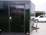 7x12 Enclosed Trailer Black V-Nose Blackout Package 3,500lb Axle Storage - Image 11