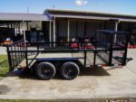 7x14 Powder Coated Dovetail Utility Trailer Stacked Baskets (2) 3,500lb Axles - Image 8