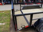 7x14 Powder Coated Dovetail Utility Trailer Stacked Baskets (2) 3,500lb Axles - Image 23