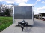 8.5x28 Custom Charcoal Flat Nose Enclosed Trailer (2) 5200 Axles Storage - Image 2