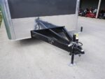 8.5x28 Custom Charcoal Flat Nose Enclosed Trailer (2) 5200 Axles Storage - Image 9