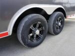 8.5x28 Custom Charcoal Flat Nose Enclosed Trailer (2) 5200 Axles Storage - Image 10