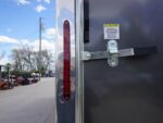 8.5x28 Custom Charcoal Flat Nose Enclosed Trailer (2) 5200 Axles Storage - Image 11