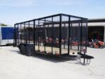 6.4x18 Debris Junk Trash Removal Trailer 6ft Mesh Barn Door Gates (2) 3500lb Axles 7K Gvwr - Image 8