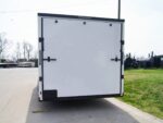 8.5x20 White V-Nose Enclosed Trailer with Blackout (2) 3,500lb Axles - Image 6