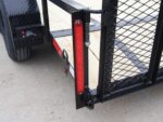 6.4x14 Powder Coated Dovetail Utility Trailer with Elevated Basket (2) 3500lb Axles - Image 14