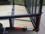 6.4x14 Powder Coated Dovetail Utility Trailer with Elevated Basket (2) 3500lb Axles - Image 15