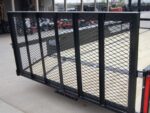 6.4x14 Powder Coated Dovetail Utility Trailer with Elevated Basket (2) 3500lb Axles - Image 17