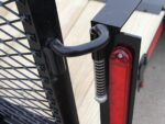 6.4x14 Powder Coated Dovetail Utility Trailer with Elevated Basket (2) 3500lb Axles - Image 18